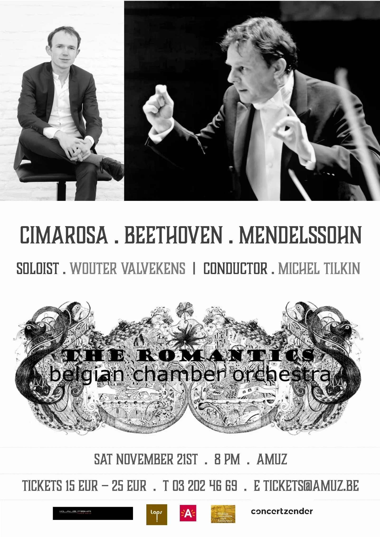 Affiche of sfeerbeeld van The Romantics | Cimarosa . Beethoven . Mendelssohn