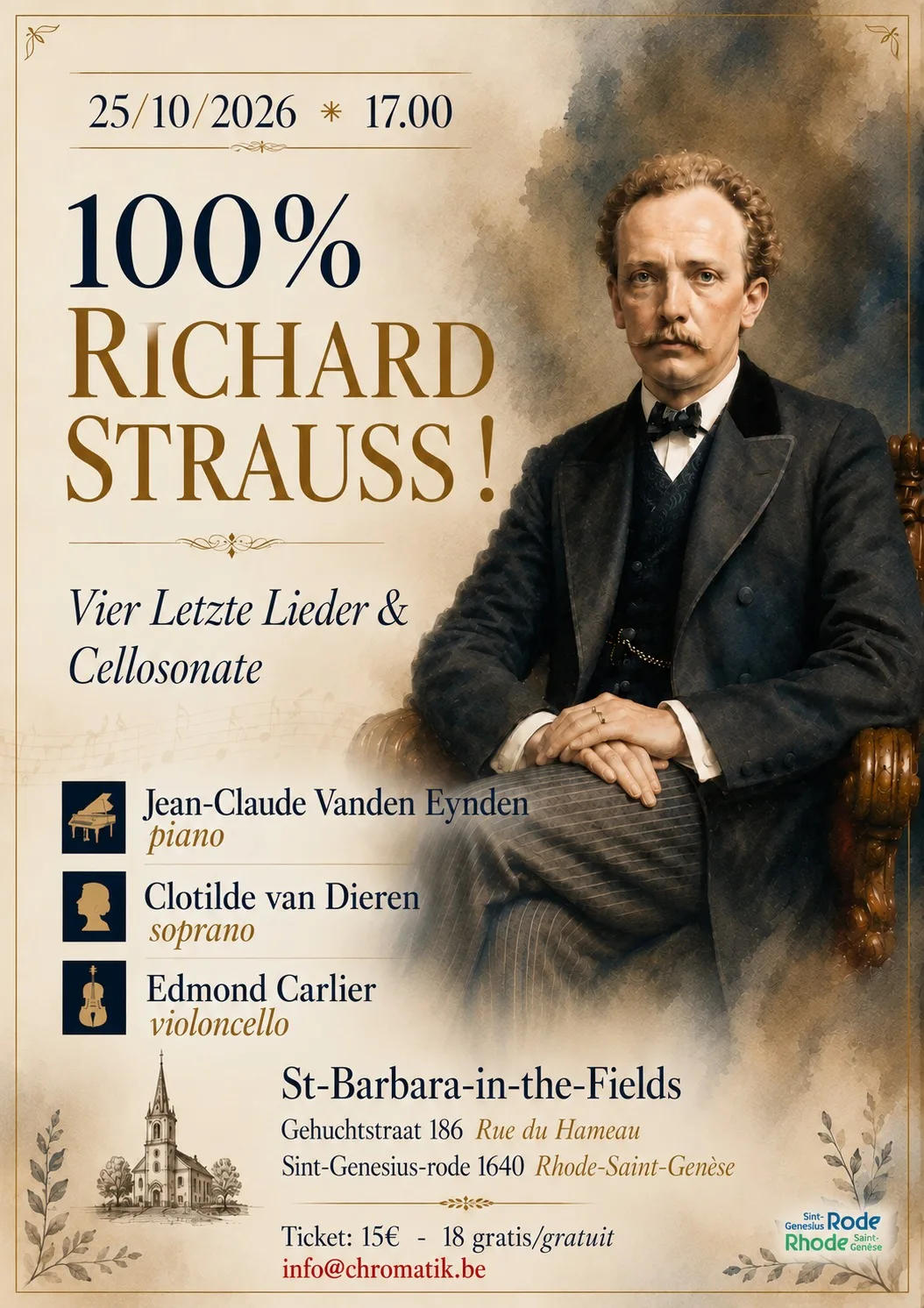 Affiche of sfeerbeeld van Concert 100% Richard Strauss