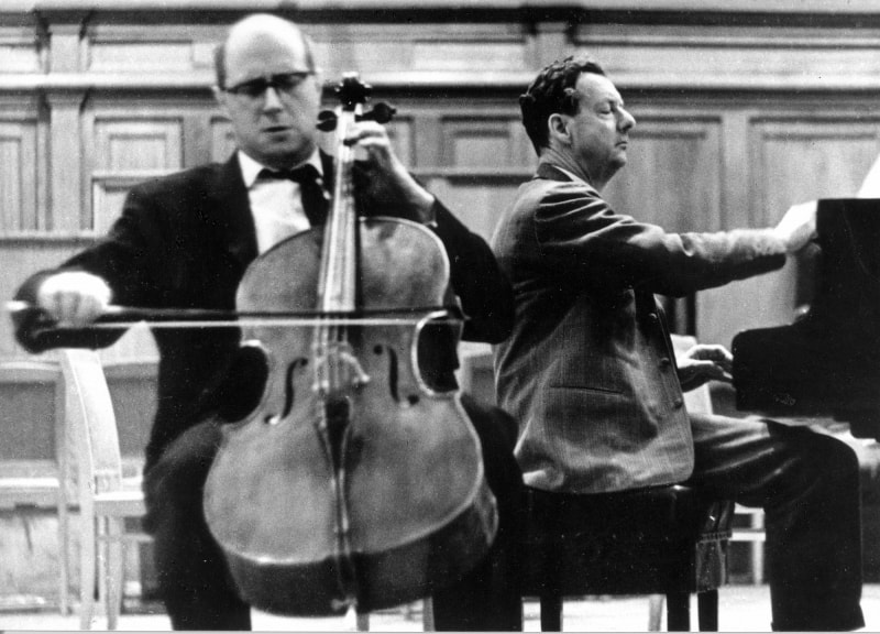 Benjamin Britten & Mstislav Rostropovich