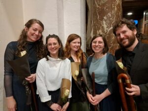 Mara Winter (traverso), Miriam Trevisan (vocals), Liane Schneider, Charlotte Schneider and Luis Martinez Pueyo (traverso)